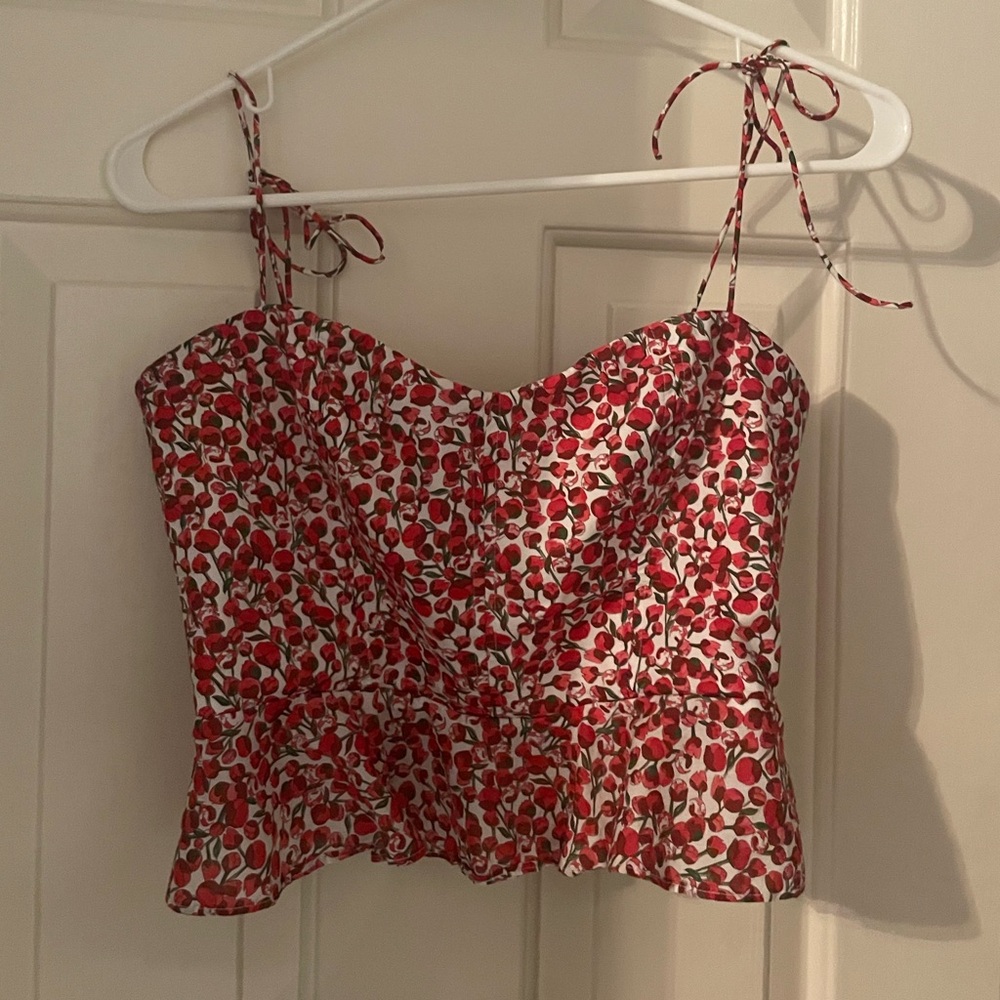 J. Crew Liberty London Cropped Peplum Too